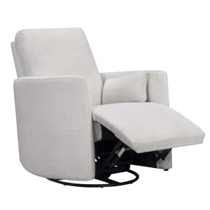 Turner Acadia White Manual Swivel Glider Recliner