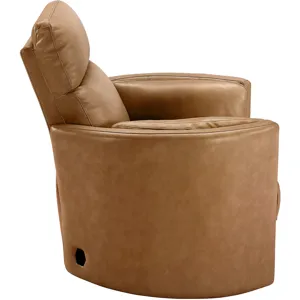 Radius Vintage Caramel Swivel Power Glider Recliner Two Pack