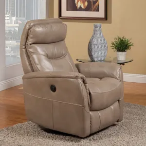 Gemini Linen Power Swivel Glider Recliner Two Pack