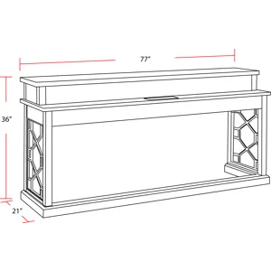 Sundance Smokey Grey Cocktail Table with 2 End Tables and Console Table