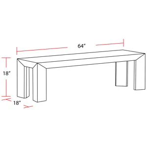 Crossings Downtown Dining Bench