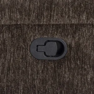 Bronco Plush Umber Manual Right Arm Facing Recliner