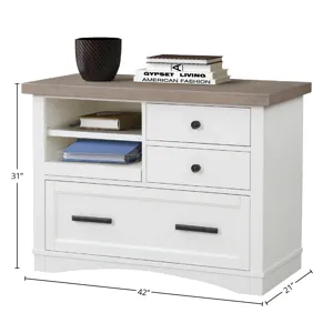 Americana Modern Cotton Functional File with Power Center