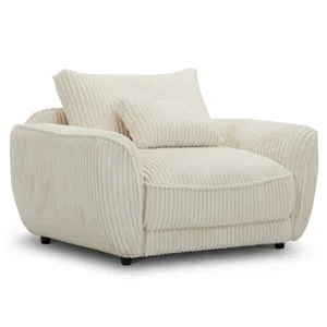 Utopia Mega Ivory Chair and A Half with Lumbar Pillow Two Pack