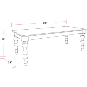 Crossings Eden Dining 84 Inch Rectangular Dining Table With 4 Upholstered Chairs