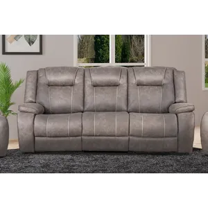 Blake Desert Taupe Manual Reclining Sofa and Loveseat
