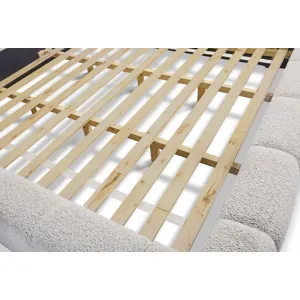 Escape Bedroom King Upholstered Bed with Dresser and Mirror