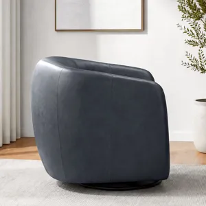 Como Renaissance Blue Swivel Glider Accent Chair