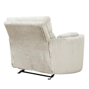 Radius Xl Mega Ivory Extra Wide Power Glider Recliner