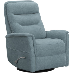 Gemini Snazzy Blue Manual Swivel Glider Recliner