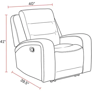 Napa Wrangler Clay Manual Glider Recliner Two Pack