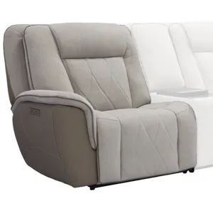 Ian Luxe Mocha Power Zero Gravity Left Arm Facing Recliner P3