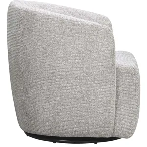 Mingle Thatch Grey Swivel Glider Accent Chair Two Pack