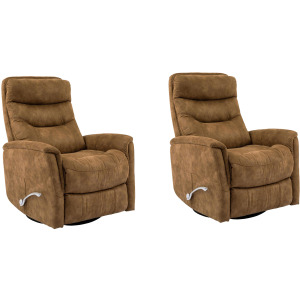 Gemini Autumn Swivel Glider Recliner Two Pack