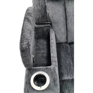 Dalton Lucky Charcoal Power Reclining Loveseat