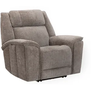 Colton Branson Tweed Power Zero Gravity Sofa and 2 Recliners with Immersive Audio