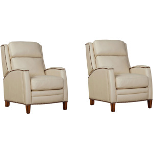 Vermont Pearl Glow Power Cordless High Leg Recliner P2 Two Pack