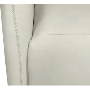 Dante Renaissance Ivory Swivel Glider Accent Chair