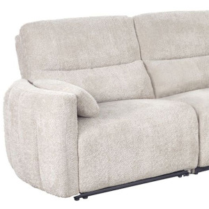 Modesto Buttercream Power Left Arm Facing Recliner