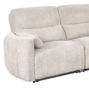 Modesto Buttercream Power Left Arm Facing Recliner