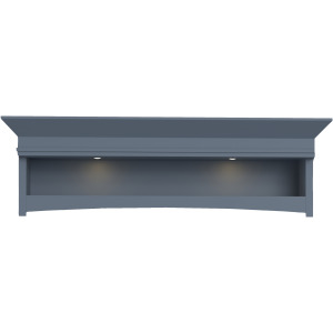 Americana Modern Denim Hutch Bridge with LED Light
