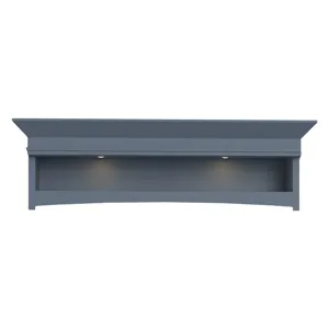 Americana Modern Denim Hutch Bridge with LED Light