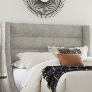Jacob Luxe Light Grey King Headboard