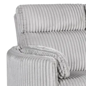Radius Xl Mega Grey Extra Wide Power Glider Recliner Two Pack