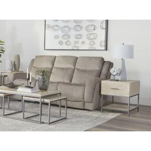 Penfield Frappe Power Reclining Sofa and Two Recliners
