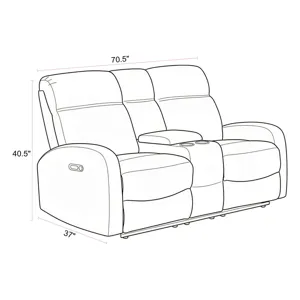 Tuscany Whiskers Nature Power Console Loveseat