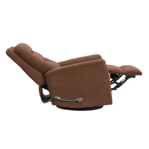 Gemini Snazzy Terracotta Manual Swivel Glider Recliner