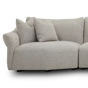 Playful Canes Cobblestone 6 Piece Modular Sectional