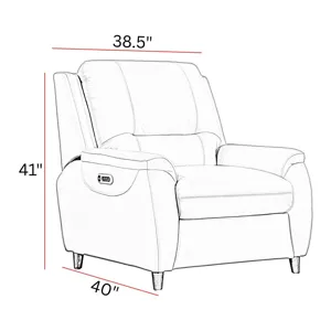 Austin Caramel Cream Power Reclining Sofa and Recliner