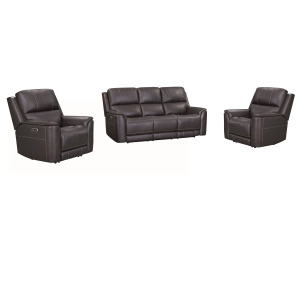 Easton Steamboat Brown Zero Gravity Power Reclining Sofa and 2 Recliners