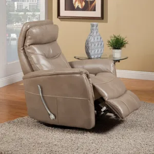 Gemini Linen Swivel Glider Recliner Two Pack
