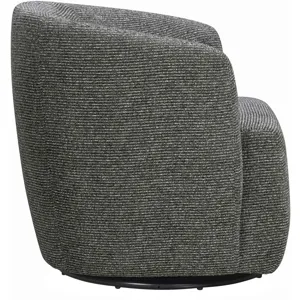 Mingle Thatch Black Swivel Glider Accent Chair Two Pack