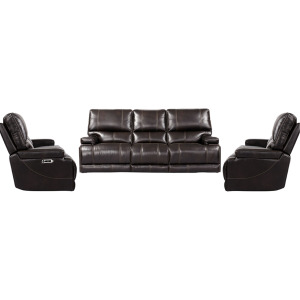 Whitman Verona Coffee - Powered By Freemotion Power Reclining Sofa and Two Recliners