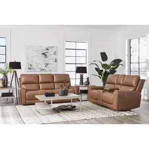 Hancock Apple Cider Zero Gravity Power Reclining Sofa and Loveseat