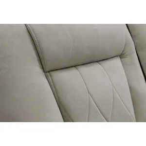 Ian Luxe Mocha 7 Piece Modular Zero Gravity Power Reclining Sectional