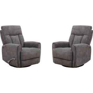 Natalia Nightfall Manual Swivel Glider Recliner Two Pack