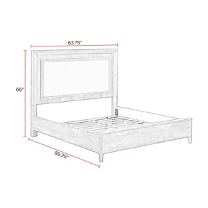 Breckenridge Bedroom Queen Bed with 2 Nightstands