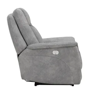 Linus Hudson Grey Zero Gravity Power Recliner Two Pack