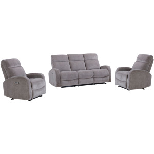 Tuscany Whiskers Nature Power Reclining Sofa and 2 Recliners