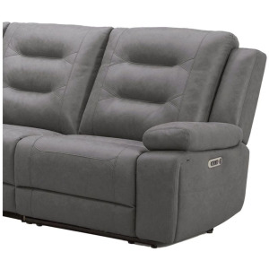 Caldwell Tahoe Charcoal Power Right Arm Facing Recliner