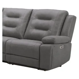 Caldwell Tahoe Charcoal Power Right Arm Facing Recliner