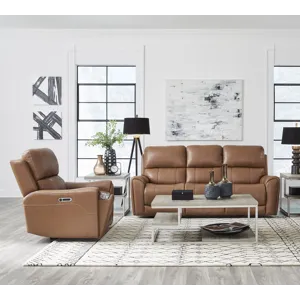 Hancock Apple Cider Zero Gravity Power Reclining Sofa and Recliner