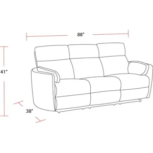 Radius Mega Grey Power Reclining Sofa and Two Recliners