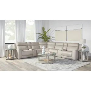 Calgary Stone 7 Piece Modular Reclining Sectional with Power Adjustable Headrests