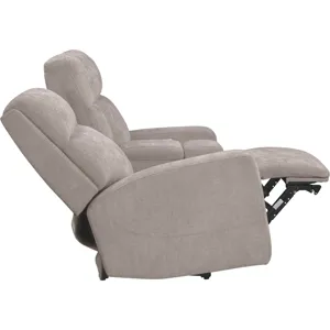Traxton Jasper Taupe Power Zero Gravity Tilt Console Loveseat P3
