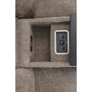 Colton Branson Tweed Power Zero Gravity Sofa and Loveseat with Immersive Audio